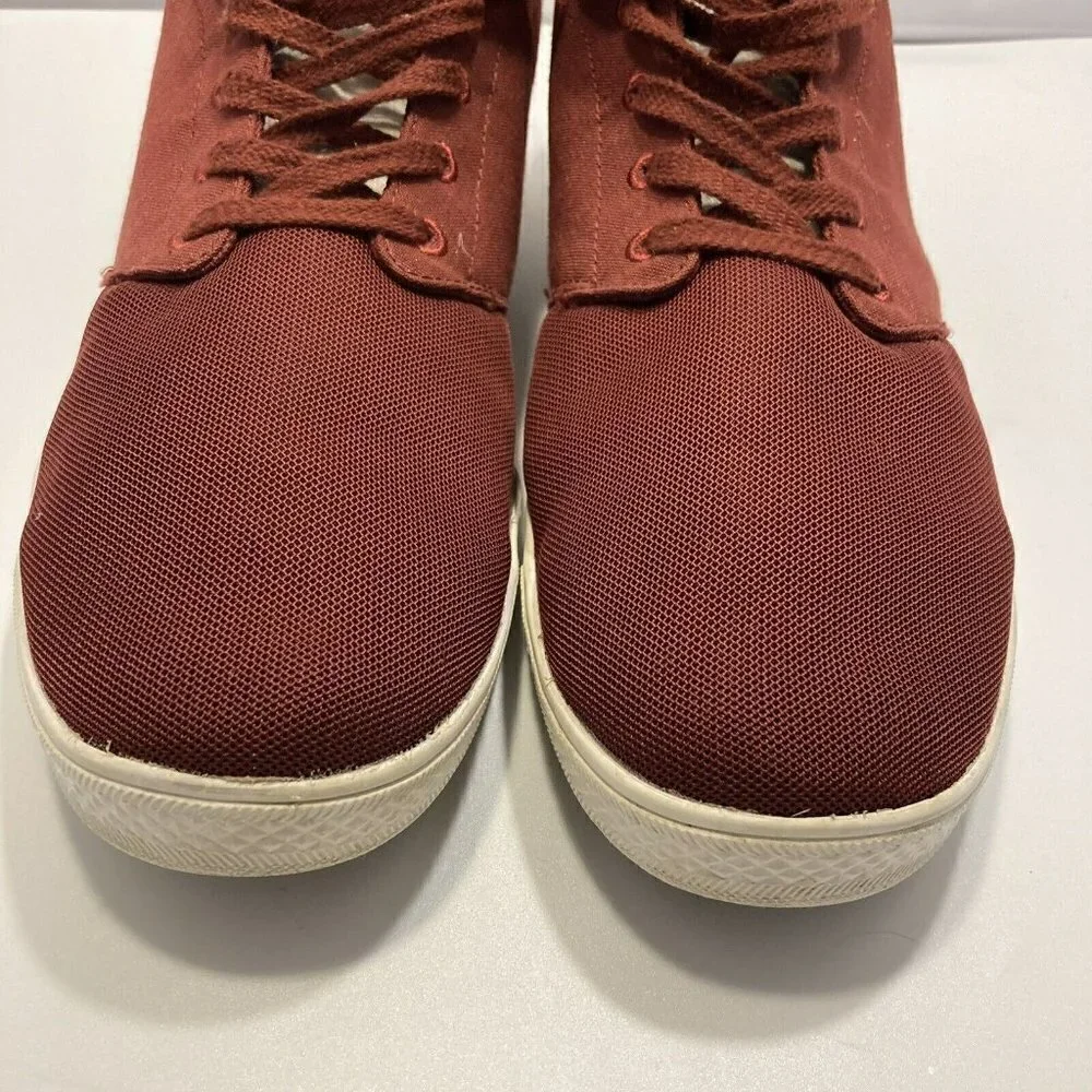 Saola‎ Shoes Make An Impact Sustainable Mens 12 Wine Red Ankle High Top Lace Up